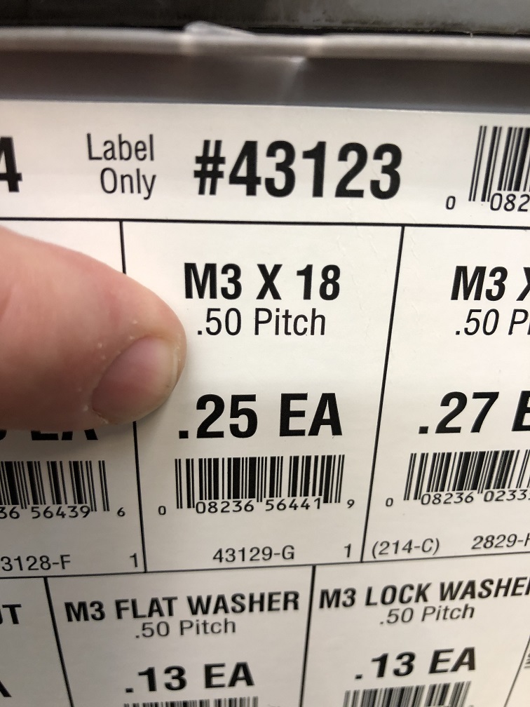 M3 X 18 .50 Pitch Washers