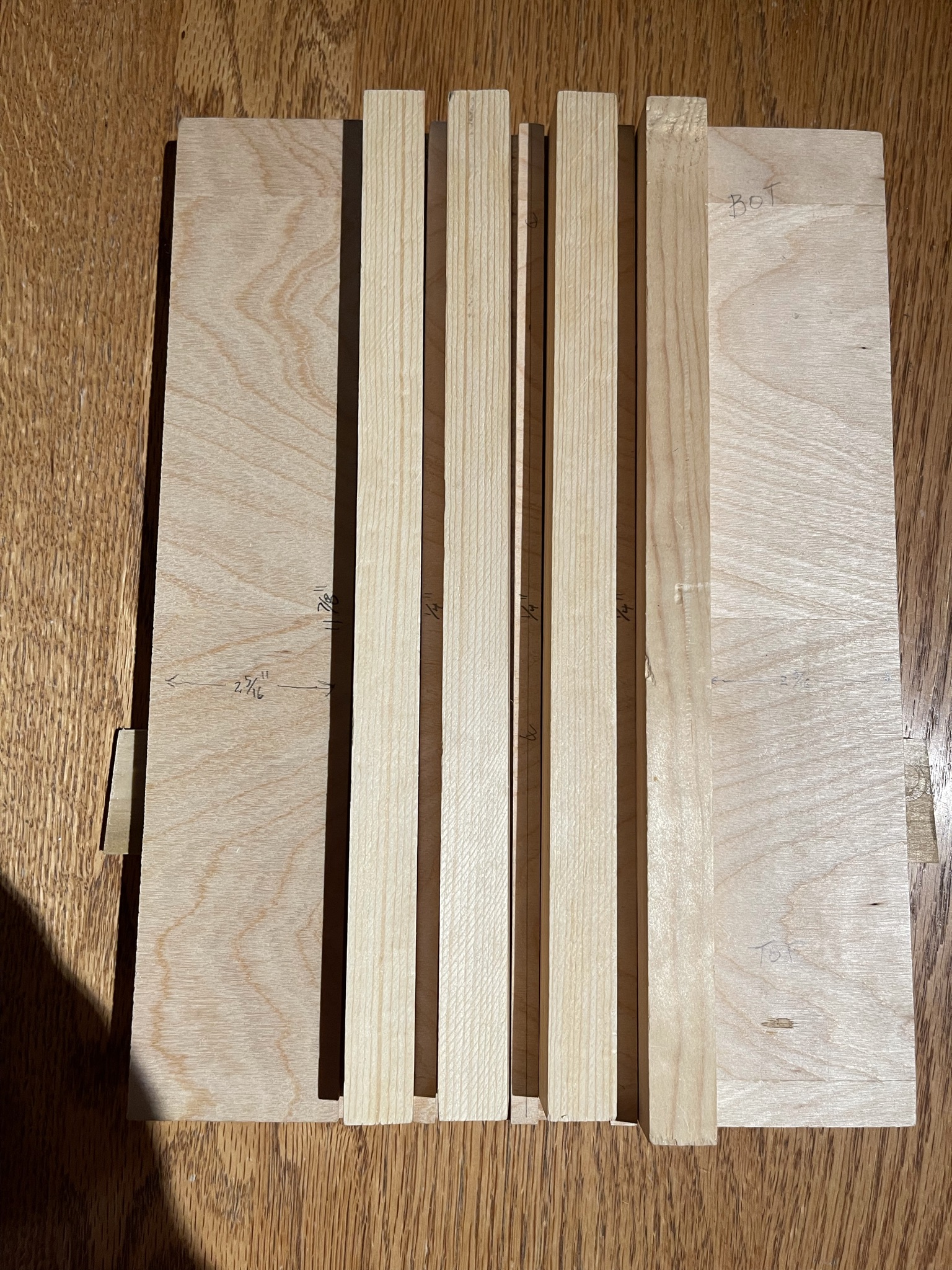 1/2 Inch Wood racks in Jig