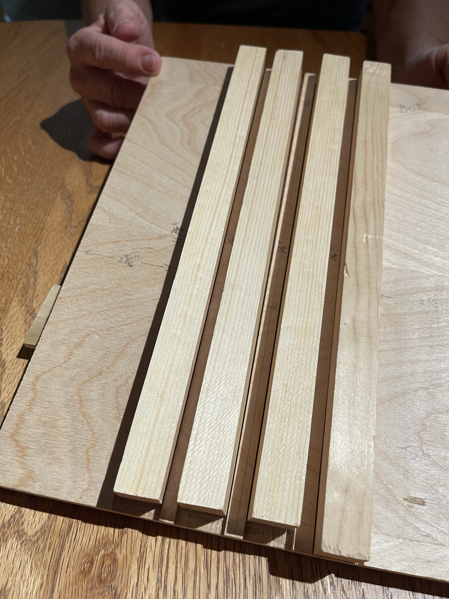 1/2 Inch Wood racks in Jig Angled Picture